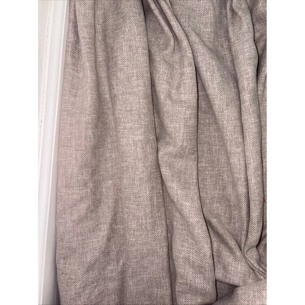 HEAVY  CUSTOM‎ MADE DRAPES PINCH PLEAT CURTAIN cotton linen blend? one drape GUC